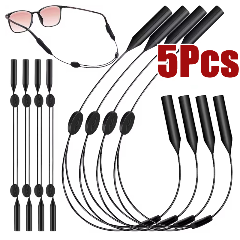 Sunglass Retainer Cord - 5 pçs universal ajustável óculos retentor